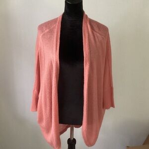 VENUS Coral Open-Front Sweater